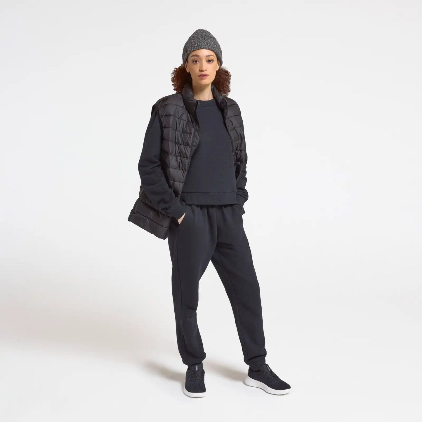 Women's Merino Blend Sweatpant - True Black