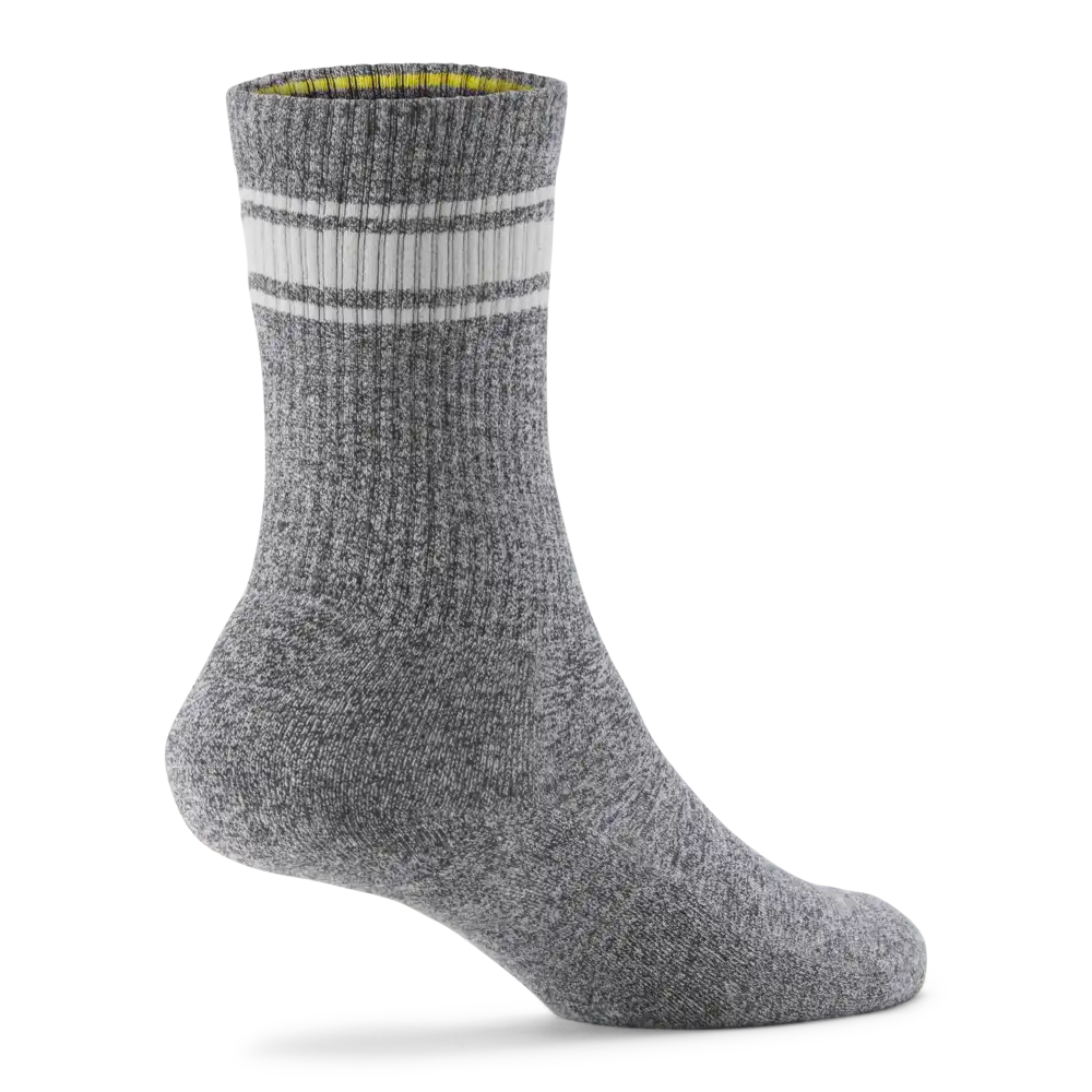 Anytime Crew Sock - Natural Grey Heather/Light Grey