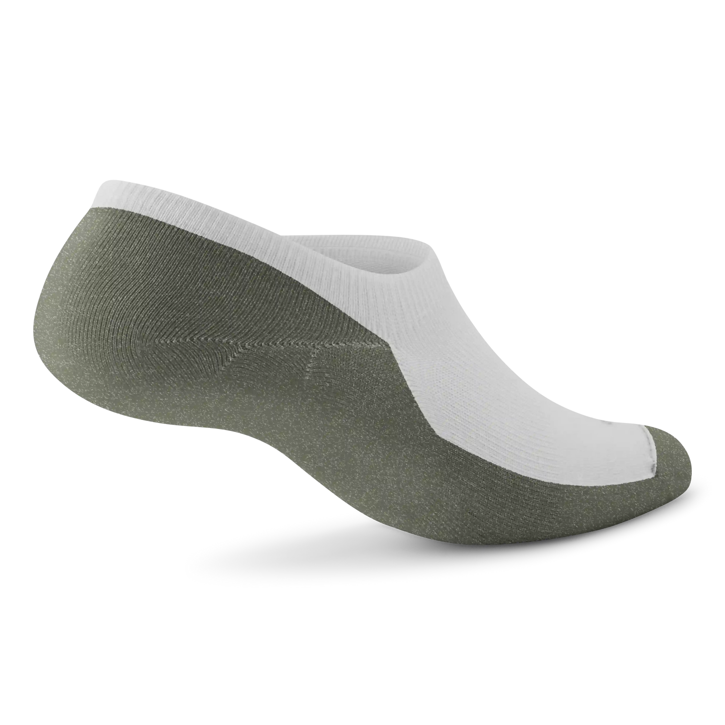 Anytime No Show Sock - Blizzard/Thunder Green