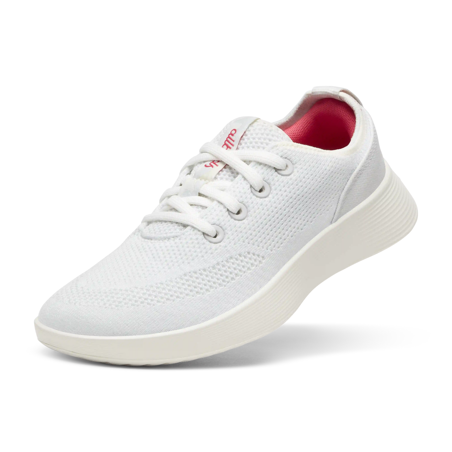 Women's Tree Runner Go - Blizzard/Vivid Red (Natural White Sole)