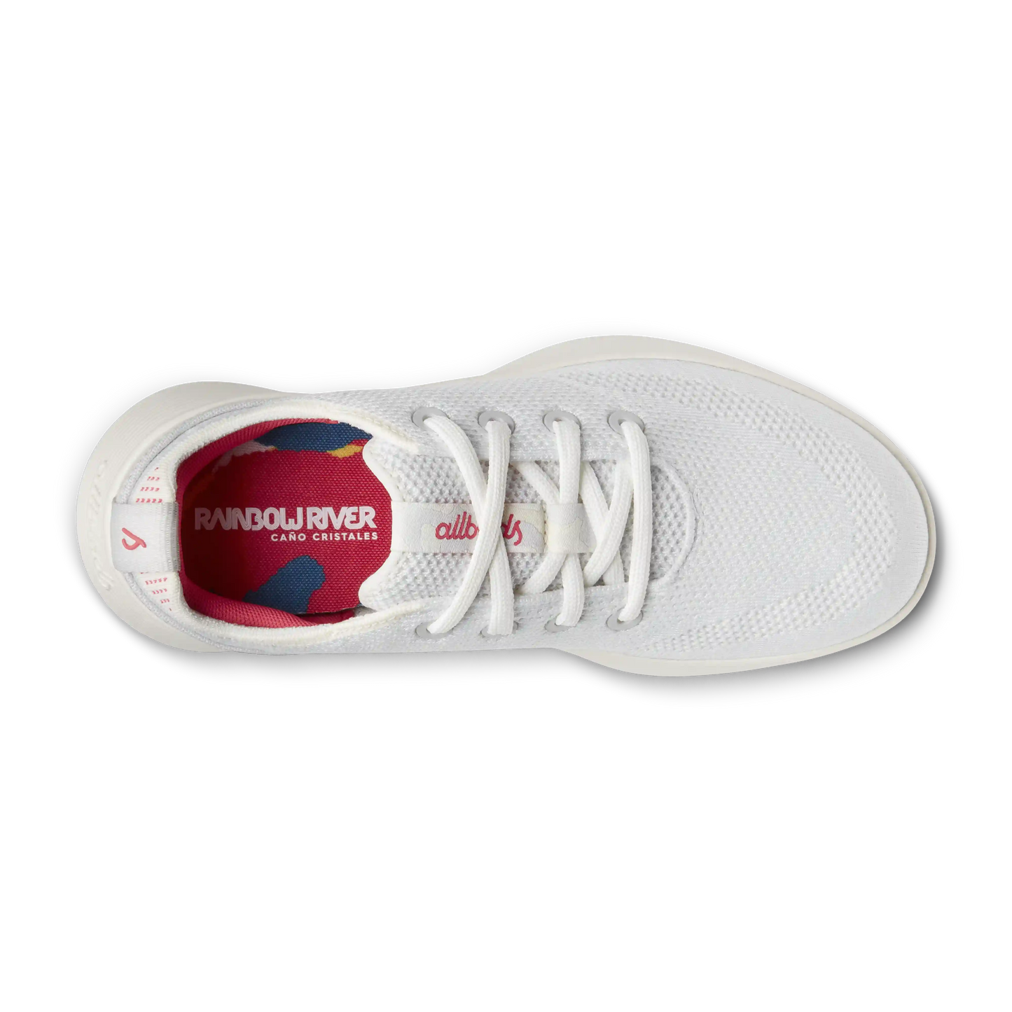Women's Tree Runner Go - Blizzard/Vivid Red (Natural White Sole)