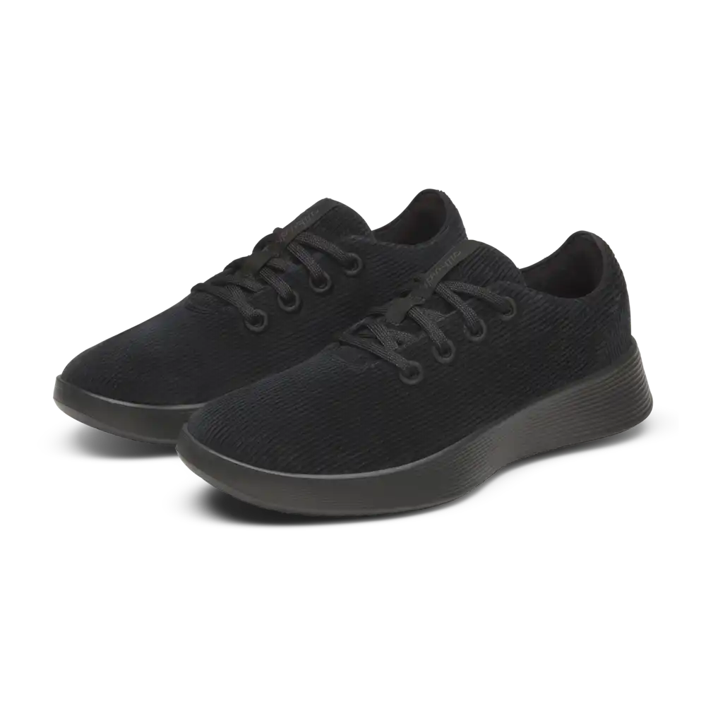 Women's Runner Go - Corduroy - Natural Black (Dark Grey Sole)
