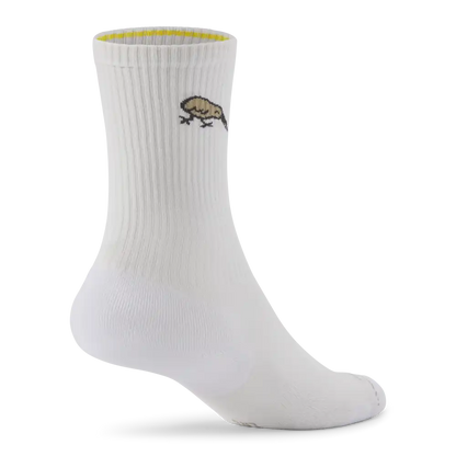 Anytime Crew Sock - Blizzard/Rugged Beige (Natural Black) - Kiwi Bird