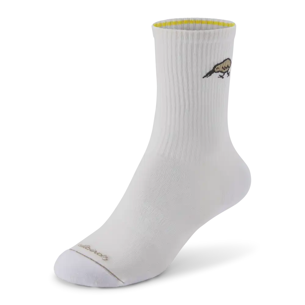 Anytime Crew Sock - Blizzard/Rugged Beige (Natural Black) - Kiwi Bird