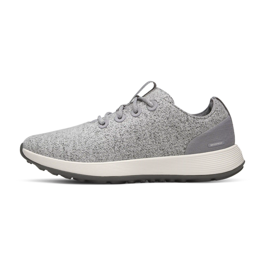 Women's Wool Runner NZ Waterproof - Medium Grey (Natural White Sole)