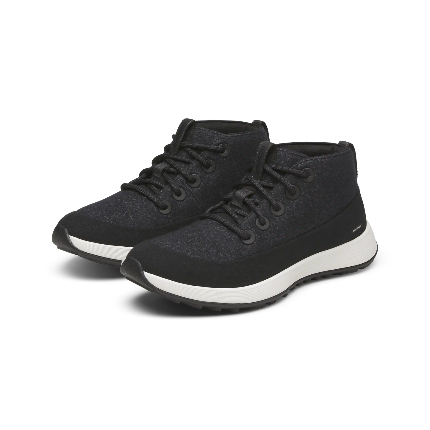 Men's Wool Runner NZ Mid Waterproof - Natural Black (Natural White Sole)