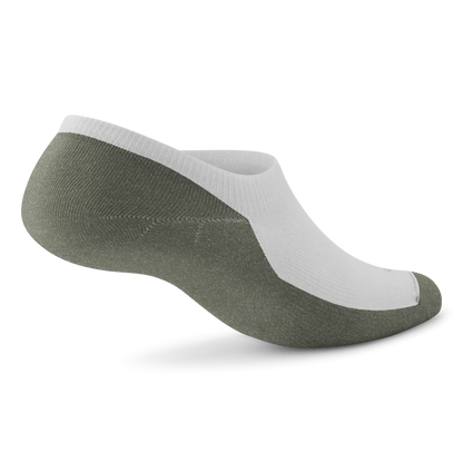 Anytime No Show Sock - Blizzard/Thunder Green