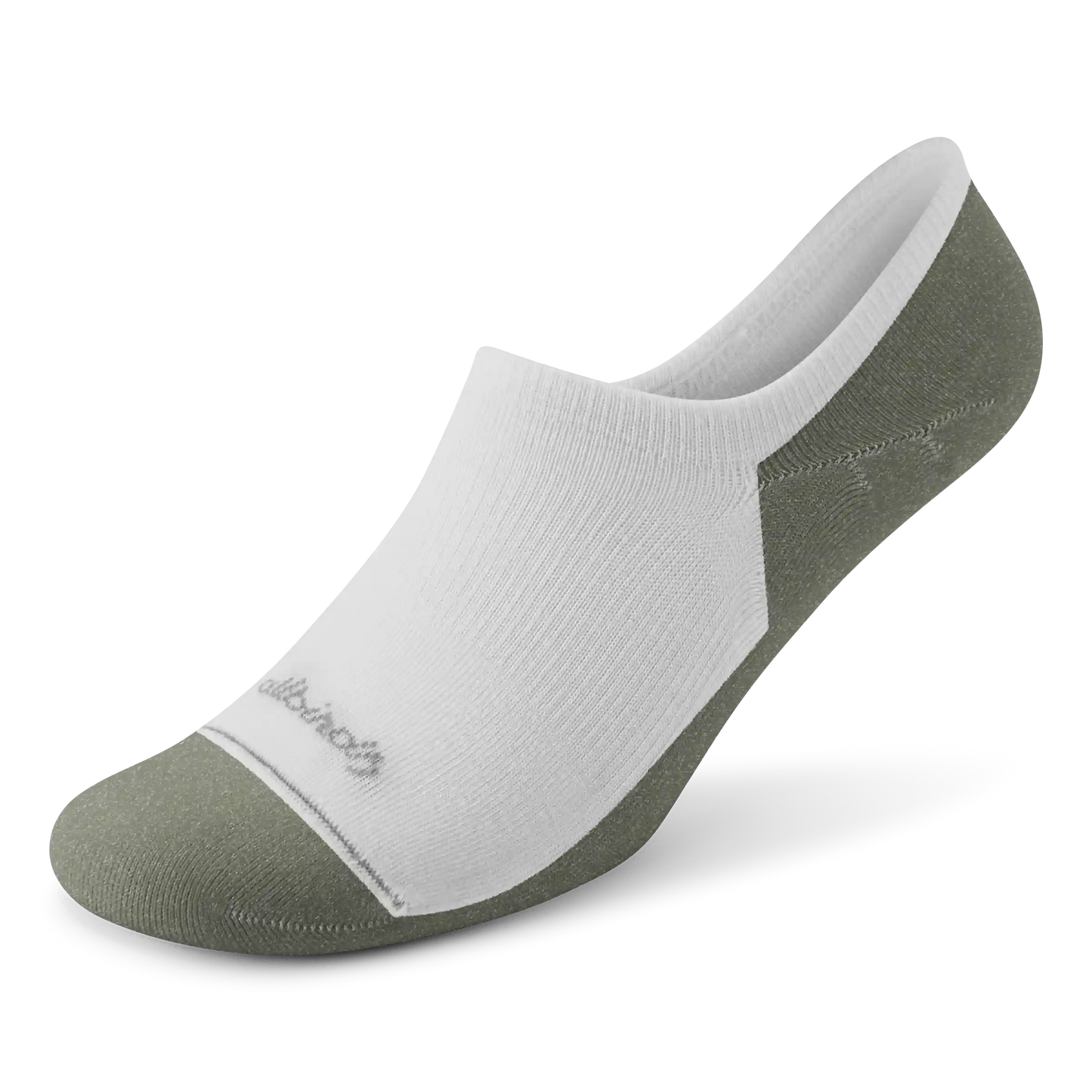 Anytime No Show Sock - Blizzard/Thunder Green