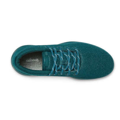 Women's Wool Runner-up Mizzles - Deep Emerald (Deep Emerald Sole)
