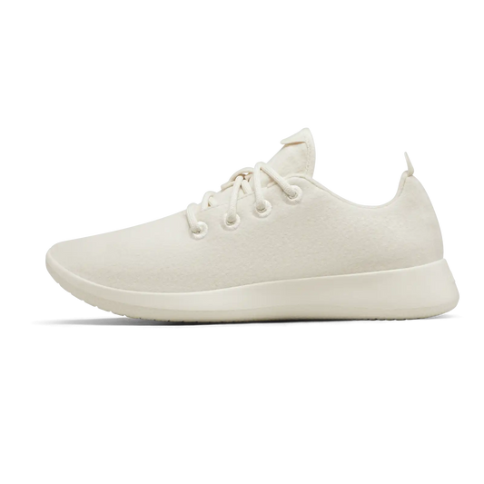 Women's Wool Runner - Natural White (Cream Sole)
