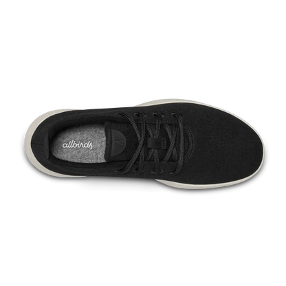 Men's Wool Runner - True Black (Cream Sole)